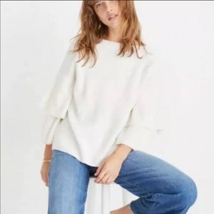 Madewell Tiered Sleeve Sweater